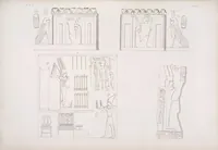 An illustration from I monumenti dell'Egitto e della Nubia disegnati dalla spedizione scientifico-letteraria toscana in Egitto; distribuiti in ordine di materie interpretati ed illustrati dal dottore Ippolito Rosellini (1832)