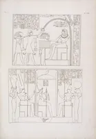 An illustration from I monumenti dell'Egitto e della Nubia disegnati dalla spedizione scientifico-letteraria toscana in Egitto; distribuiti in ordine di materie interpretati ed illustrati dal dottore Ippolito Rosellini (1832)
