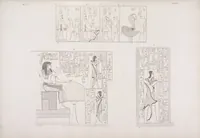 Picture 380 of 403 from I monumenti dell'Egitto e della Nubia disegnati dalla spedizione scientifico-letteraria toscana in Egitto; distribuiti in ordine di materie interpretati ed illustrati dal dottore Ippolito Rosellini (1832), leaf 384
