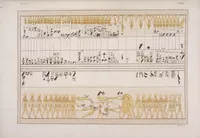 An illustration from I monumenti dell'Egitto e della Nubia disegnati dalla spedizione scientifico-letteraria toscana in Egitto; distribuiti in ordine di materie interpretati ed illustrati dal dottore Ippolito Rosellini (1832)
