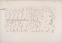 Picture 392 of 403 from I monumenti dell'Egitto e della Nubia disegnati dalla spedizione scientifico-letteraria toscana in Egitto; distribuiti in ordine di materie interpretati ed illustrati dal dottore Ippolito Rosellini (1832), leaf 396