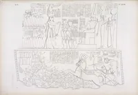 An illustration from I monumenti dell'Egitto e della Nubia disegnati dalla spedizione scientifico-letteraria toscana in Egitto; distribuiti in ordine di materie interpretati ed illustrati dal dottore Ippolito Rosellini (1832)