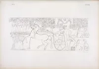 An illustration from I monumenti dell'Egitto e della Nubia disegnati dalla spedizione scientifico-letteraria toscana in Egitto; distribuiti in ordine di materie interpretati ed illustrati dal dottore Ippolito Rosellini (1832)