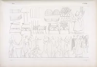 An illustration from I monumenti dell'Egitto e della Nubia disegnati dalla spedizione scientifico-letteraria toscana in Egitto; distribuiti in ordine di materie interpretati ed illustrati dal dottore Ippolito Rosellini (1832)