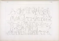 An illustration from I monumenti dell'Egitto e della Nubia disegnati dalla spedizione scientifico-letteraria toscana in Egitto; distribuiti in ordine di materie interpretati ed illustrati dal dottore Ippolito Rosellini (1832)