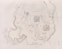 An illustration from Denkmaeler aus Aegypten und Aethiopien nach den Zeichnungen der von seiner Majestat dem Koenige von Preussen Friedrich Wilhelm IV nach diesen Landern gesendeten und in den Jahren 1842-1845 ausgefuhrten wissenschaftlichen Expedition (1849)