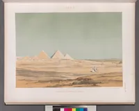 An illustration from Denkmaeler aus Aegypten und Aethiopien nach den Zeichnungen der von seiner Majestat dem Koenige von Preussen Friedrich Wilhelm IV nach diesen Landern gesendeten und in den Jahren 1842-1845 ausgefuhrten wissenschaftlichen Expedition (1849)