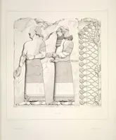 Picture 124 of 355 from Monument de Ninive, découvert et décrit par M.P.E. Botta; mesuré et dessiné par M.E. Flandin. Ouvrage publié par ordre du gouvernement sous les auspices de M. le ministre de l'intérieur et sous la direction d'une commission de l'Institut (1849), leaf 125