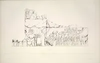 An illustration from Monument de Ninive, découvert et décrit par M.P.E. Botta; mesuré et dessiné par M.E. Flandin. Ouvrage publié par ordre du gouvernement sous les auspices de M. le ministre de l'intérieur et sous la direction d'une commission de l'Institut (1849)