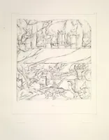 An illustration from Monument de Ninive, découvert et décrit par M.P.E. Botta; mesuré et dessiné par M.E. Flandin. Ouvrage publié par ordre du gouvernement sous les auspices de M. le ministre de l'intérieur et sous la direction d'une commission de l'Institut (1849)