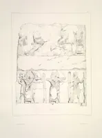 An illustration from Monument de Ninive, découvert et décrit par M.P.E. Botta; mesuré et dessiné par M.E. Flandin. Ouvrage publié par ordre du gouvernement sous les auspices de M. le ministre de l'intérieur et sous la direction d'une commission de l'Institut (1849)