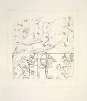 An illustration from Monument de Ninive, découvert et décrit par M.P.E. Botta; mesuré et dessiné par M.E. Flandin. Ouvrage publié par ordre du gouvernement sous les auspices de M. le ministre de l'intérieur et sous la direction d'une commission de l'Institut (1849)