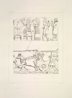 Picture 67 of 355 from Monument de Ninive, découvert et décrit par M.P.E. Botta; mesuré et dessiné par M.E. Flandin. Ouvrage publié par ordre du gouvernement sous les auspices de M. le ministre de l'intérieur et sous la direction d'une commission de l'Institut (1849), leaf 68