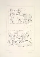 An illustration from Monument de Ninive, découvert et décrit par M.P.E. Botta; mesuré et dessiné par M.E. Flandin. Ouvrage publié par ordre du gouvernement sous les auspices de M. le ministre de l'intérieur et sous la direction d'une commission de l'Institut (1849)