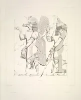 Picture 77 of 355 from Monument de Ninive, découvert et décrit par M.P.E. Botta; mesuré et dessiné par M.E. Flandin. Ouvrage publié par ordre du gouvernement sous les auspices de M. le ministre de l'intérieur et sous la direction d'une commission de l'Institut (1849), leaf 78