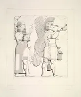 Picture 78 of 355 from Monument de Ninive, découvert et décrit par M.P.E. Botta; mesuré et dessiné par M.E. Flandin. Ouvrage publié par ordre du gouvernement sous les auspices de M. le ministre de l'intérieur et sous la direction d'une commission de l'Institut (1849), leaf 79