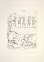 Picture 92 of 355 from Monument de Ninive, découvert et décrit par M.P.E. Botta; mesuré et dessiné par M.E. Flandin. Ouvrage publié par ordre du gouvernement sous les auspices de M. le ministre de l'intérieur et sous la direction d'une commission de l'Institut (1849), leaf 93