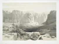An illustration from The Holy Land, Syria, Idumea, Arabia, Egypt and Nubia. From drawings made on the spot by David Roberts ... With historical descriptions by the Revd. George Croly ... Lithographed by Louis Haghe (1842)