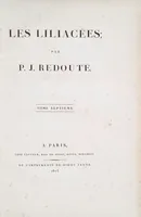 An illustration from Les liliacées (1805)