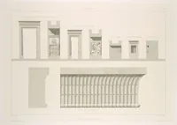 An illustration from Voyage en Perse de mm. Eugène Flandin, peintre, et Pascal Coste, architecte, entrepris par ordre de m. le ministre des affaires étrangères, d'après les instructions dressées par l'Institut. Publié sous les auspices de m. le ministre de l'intérieur (1851)
