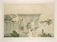 An illustration from Voyage en Perse de mm. Eugène Flandin, peintre, et Pascal Coste, architecte, entrepris par ordre de m. le ministre des affaires étrangères, d'après les instructions dressées par l'Institut. Publié sous les auspices de m. le ministre de l'intérieur (1851)