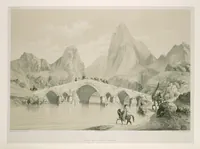 An illustration from Voyage en Perse de mm. Eugène Flandin, peintre, et Pascal Coste, architecte, entrepris par ordre de m. le ministre des affaires étrangères, d'après les instructions dressées par l'Institut. Publié sous les auspices de m. le ministre de l'intérieur (1851)