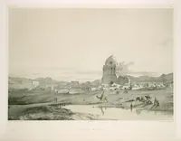 An illustration from Voyage en Perse de mm. Eugène Flandin, peintre, et Pascal Coste, architecte, entrepris par ordre de m. le ministre des affaires étrangères, d'après les instructions dressées par l'Institut. Publié sous les auspices de m. le ministre de l'intérieur (1851)