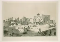 An illustration from Voyage en Perse de mm. Eugène Flandin, peintre, et Pascal Coste, architecte, entrepris par ordre de m. le ministre des affaires étrangères, d'après les instructions dressées par l'Institut. Publié sous les auspices de m. le ministre de l'intérieur (1851)
