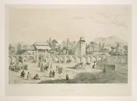 An illustration from Voyage en Perse de mm. Eugène Flandin, peintre, et Pascal Coste, architecte, entrepris par ordre de m. le ministre des affaires étrangères, d'après les instructions dressées par l'Institut. Publié sous les auspices de m. le ministre de l'intérieur (1851)