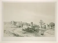 An illustration from Voyage en Perse de mm. Eugène Flandin, peintre, et Pascal Coste, architecte, entrepris par ordre de m. le ministre des affaires étrangères, d'après les instructions dressées par l'Institut. Publié sous les auspices de m. le ministre de l'intérieur (1851)