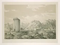 An illustration from Voyage en Perse de mm. Eugène Flandin, peintre, et Pascal Coste, architecte, entrepris par ordre de m. le ministre des affaires étrangères, d'après les instructions dressées par l'Institut. Publié sous les auspices de m. le ministre de l'intérieur (1851)