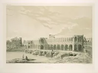 An illustration from Voyage en Perse de mm. Eugène Flandin, peintre, et Pascal Coste, architecte, entrepris par ordre de m. le ministre des affaires étrangères, d'après les instructions dressées par l'Institut. Publié sous les auspices de m. le ministre de l'intérieur (1851)