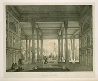 An illustration from Voyage en Perse de mm. Eugène Flandin, peintre, et Pascal Coste, architecte, entrepris par ordre de m. le ministre des affaires étrangères, d'après les instructions dressées par l'Institut. Publié sous les auspices de m. le ministre de l'intérieur (1851)