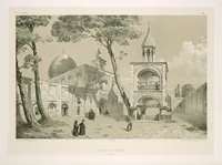 An illustration from Voyage en Perse de mm. Eugène Flandin, peintre, et Pascal Coste, architecte, entrepris par ordre de m. le ministre des affaires étrangères, d'après les instructions dressées par l'Institut. Publié sous les auspices de m. le ministre de l'intérieur (1851)