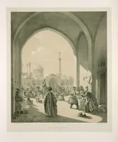 An illustration from Voyage en Perse de mm. Eugène Flandin, peintre, et Pascal Coste, architecte, entrepris par ordre de m. le ministre des affaires étrangères, d'après les instructions dressées par l'Institut. Publié sous les auspices de m. le ministre de l'intérieur (1851)