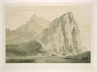 An illustration from Voyage en Perse de mm. Eugène Flandin, peintre, et Pascal Coste, architecte, entrepris par ordre de m. le ministre des affaires étrangères, d'après les instructions dressées par l'Institut. Publié sous les auspices de m. le ministre de l'intérieur (1851)