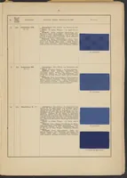 An illustration from Tabellarische Übersicht über die künstlichen organischen Farbstoffe und ihre Anwendung in Färberei und Zeugdruck (1905)