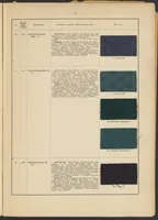 An illustration from Tabellarische Übersicht über die künstlichen organischen Farbstoffe und ihre Anwendung in Färberei und Zeugdruck (1905)