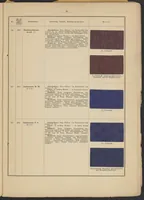 An illustration from Tabellarische Übersicht über die künstlichen organischen Farbstoffe und ihre Anwendung in Färberei und Zeugdruck (1905)