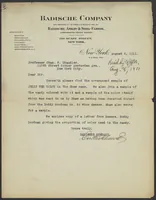 An illustration from Letter from the Badische Company to Charles F. Chandler (1911)