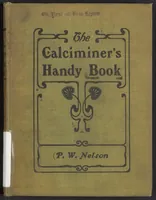Picture 1 of 14 from The Calciminer's Handy Book (1907), leaf 1