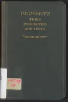 Picture 1 of 2 from Pigments; Their Properties and Tests (1924), leaf 1