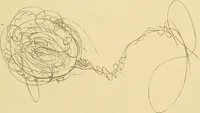 An illustration from Mary Jane, or, spiritualism chemically explained, with spirit drawings / also essays by, and ideas (perhaps erroneous) of "a child at school." (1863)