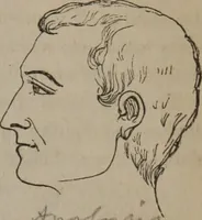 An illustration from Outlines of a new system of physiognomy : illustrated by numerous engravings indicating the location of the signs of the different mental faculties / by J.W. Redfield. (1849)