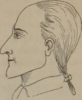 An illustration from Outlines of a new system of physiognomy : illustrated by numerous engravings indicating the location of the signs of the different mental faculties / by J.W. Redfield. (1849)
