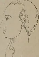 An illustration from Outlines of a new system of physiognomy : illustrated by numerous engravings indicating the location of the signs of the different mental faculties / by J.W. Redfield. (1849)