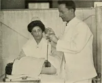 An illustration from Meningococcus meningitis / by Henry Heiman ... and Samuel Feldstein ... with introduction by Henry Koplik ... with 4 plates, 31 figures, 2 in color, and 4 charts. (1913)