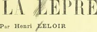 An illustration from Traité pratique et théorique de la lèpre / par Henri Leloir. (1886)