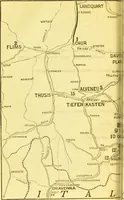 An illustration from B. Bradshaw's Dictionary of mineral waters, climatic health resorts, sea baths, and hydropathic establishments : giving the summer and winter residences of doctors, hotels which can be recommended with confidence, and other useful information : with a map printed in 11 colours, showing the stations named, and an itinerary of the quickest and cheapest routes by rail, boats, carriages, etc., and seven smaller maps and plans. (1884)