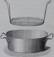 An illustration from The royal cookery book (le livre de cuisine) / by Jules Gouffé ; translated from the French and adapted for English use by Alphonse Gouffé ... comprising domestic and high-class cookery, illustrated with sixteen large plates printed in colours, and one hundred and sixty-one woodcuts from drawing from nature by E. Ronjat. (1868)